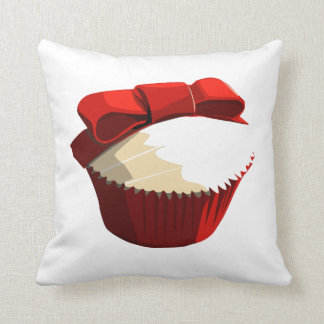 Coussin Petit gâteau rouge de velours