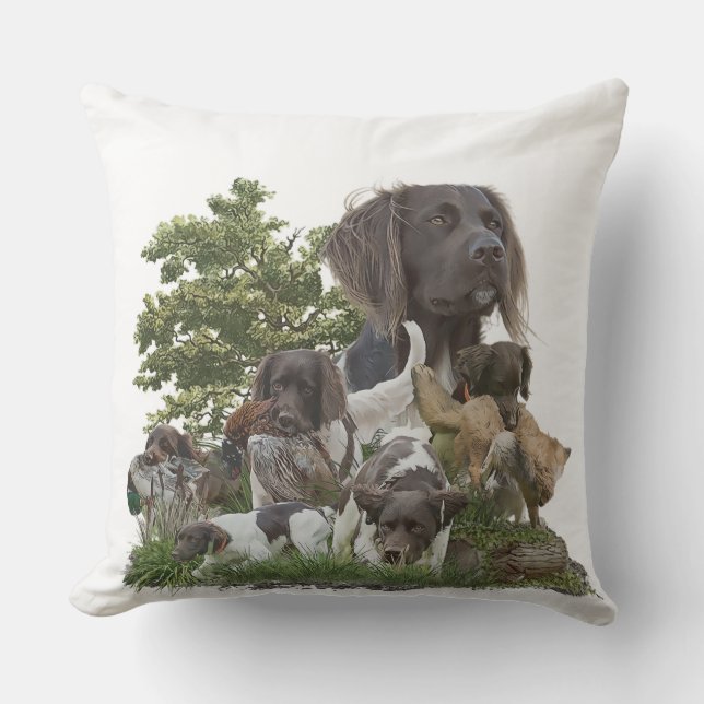 Coussin Petit Munsterlander (Recto)