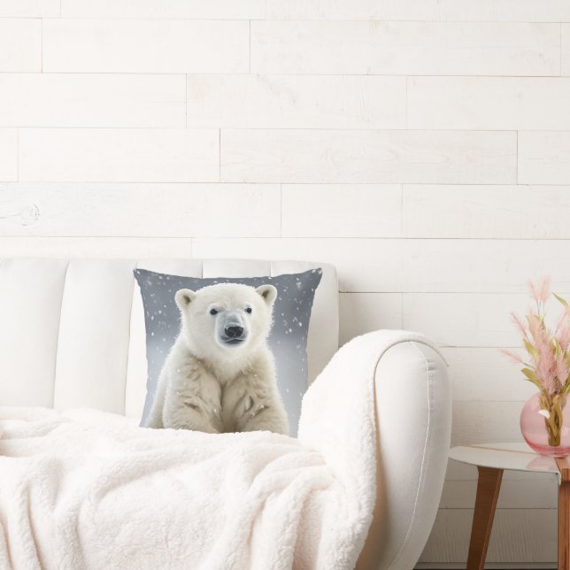 Coussin Petit ours polaire (Canapé)