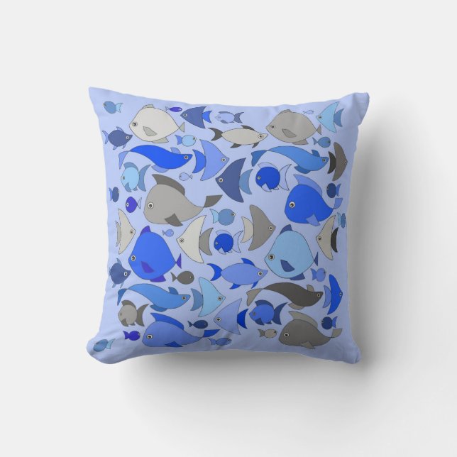 Coussin Petit poisson argent (Recto)