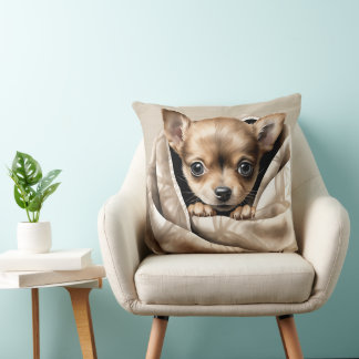 COUSSIN PETIT POIVRE DE CHIHUAHUA ADORABLE SOUS BLANKET