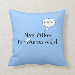 Coussin Petit somme d'infirmières Coussin-Bleu