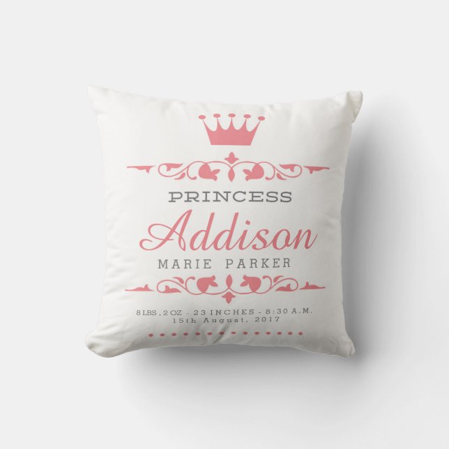Coussin Petite princesse Nursery Pillow (Recto)