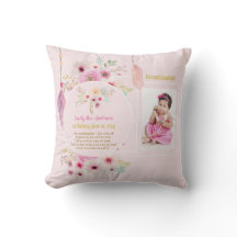 Petites filles Poème PHOTO Anniversaire Fleurs ros