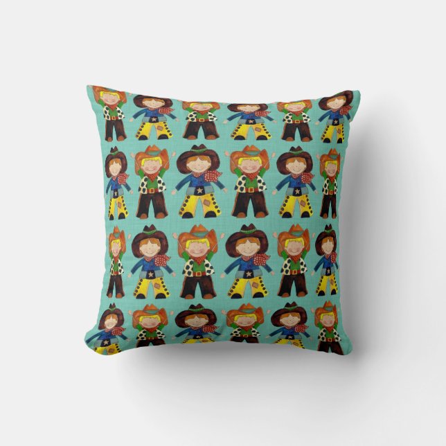 Coussin petits cowboys (Recto)