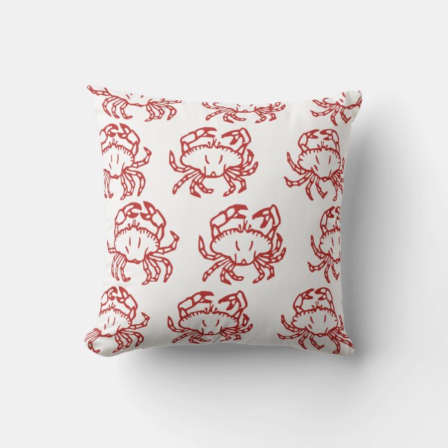 Coussin Petits crabes rouges (Recto)