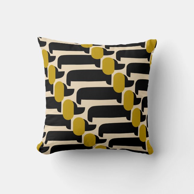 Coussin petits doggies orla kiely (Recto)