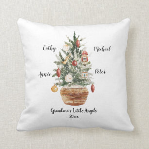 Coussin Petits-enfants de famille personnalisés Arbre de 