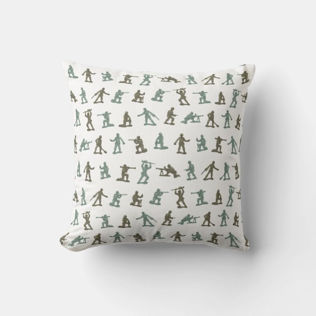 Coussin Petits enfants rétro-soldats de l'Armée de terre e (Recto)
