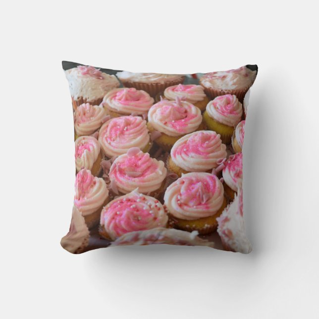 Coussin Petits gâteaux roses (Recto)
