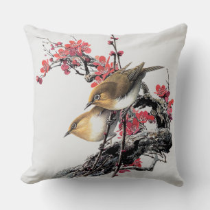 Coussin Petits Oiseaux D'Or Brown Jetent De L'Oreiller