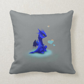 Coussin Peu de dragon bleu de l'amour