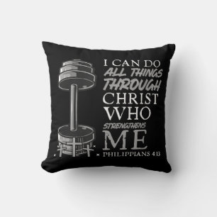 Coussin Peut Faire Toutes Choses Haltérophile Gymnase Bibl
