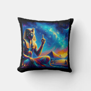 Coussin pharaon oil paint night