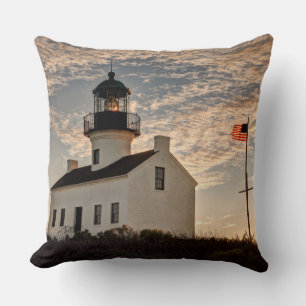 Coussin Phare au coucher du soleil, Californie
