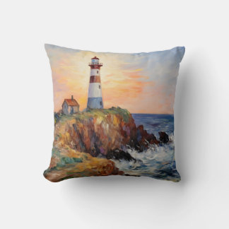 Coussin Phare Cliff Paysage Décor Art
