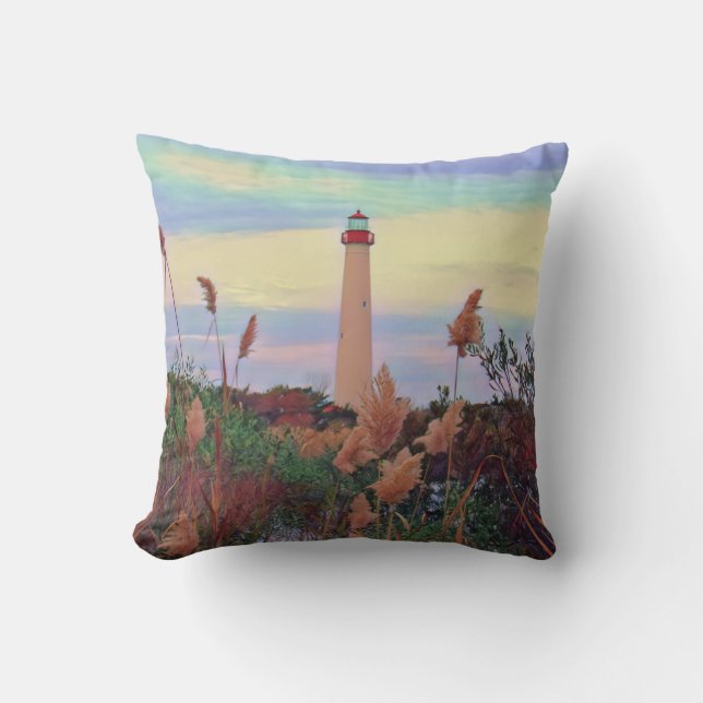 Coussin Phare de Cape May (Recto)