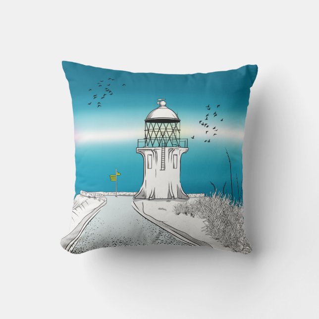 Coussin Phare du Cap Reinga Nouvelle-Zélande (Recto)