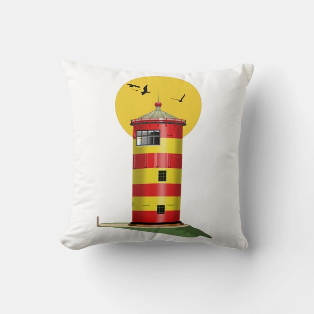 Coussin Phare Pilsum Allemagne (Recto)