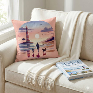 Coussin Phare Sunset Walk Côté littoral