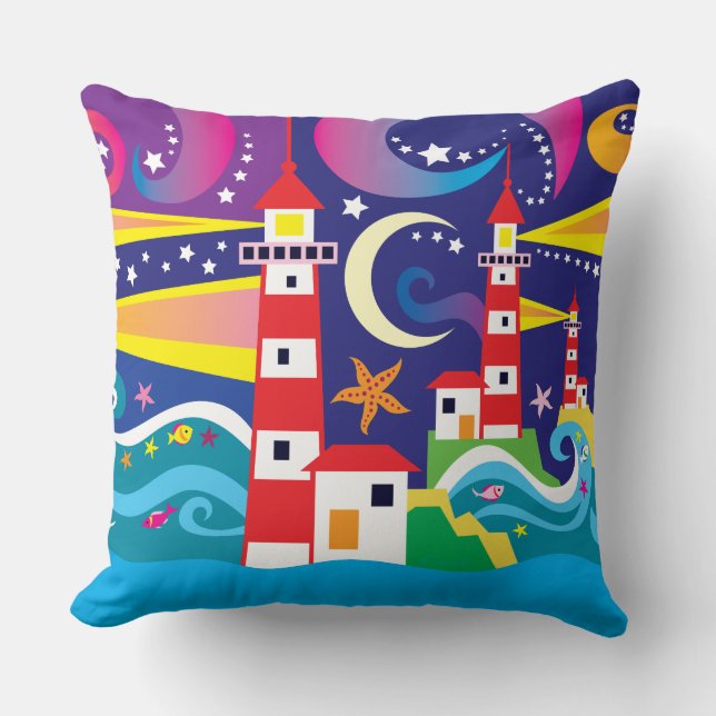 Coussin Phares célestes (Recto)