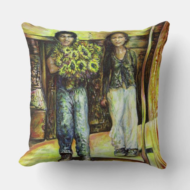 Coussin Phase de ChapeI Sixtine d'un ChaIIenge (Recto)