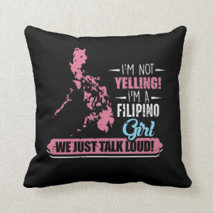 Coussin Philippines : Un Humour philippin en train de crie