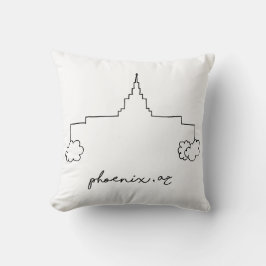Coussin phoenix arizona temple simple dessin moderne