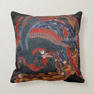 Coussin Phoenix (Déesse des oiseaux de feu) Hokusai Fine 