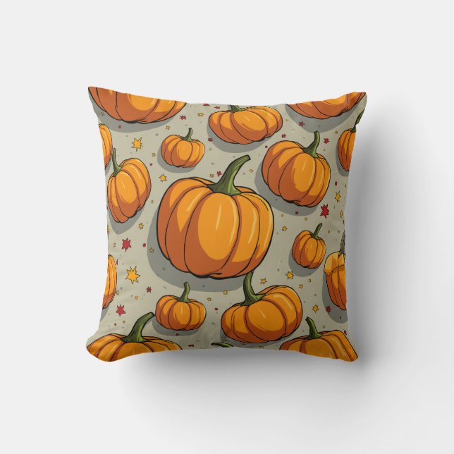 coussin photo citrouille halloween (Recto)