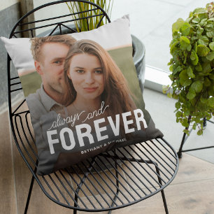 Coussin Photo Couple Toujours & Forever