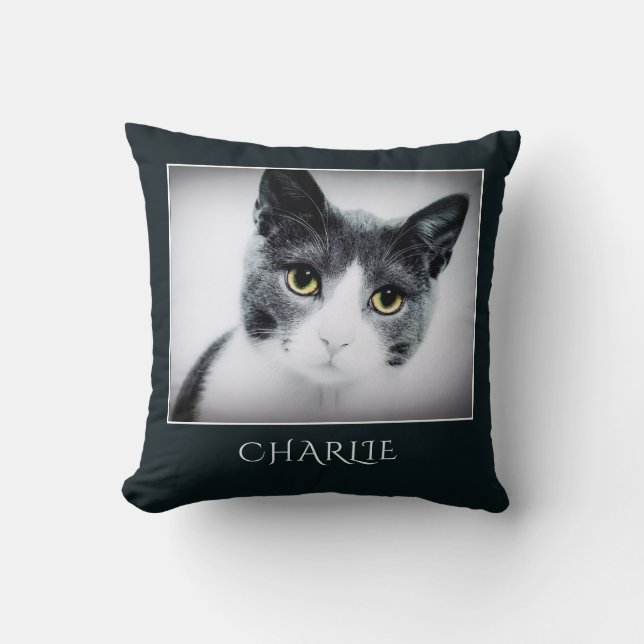 Coussin Photo Cute Cat personnalisée (Recto)