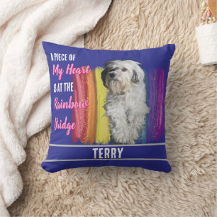 Coussin Photo de chien personnalisé Armoire commémorative 