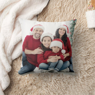Coussin Photo de famille personnalisé double face