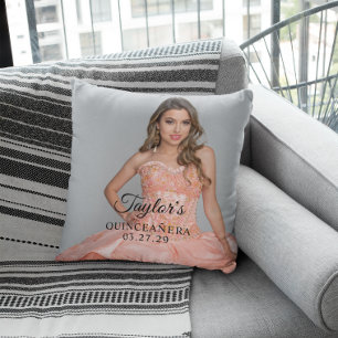 Coussin Photo de fête de Quinceanera