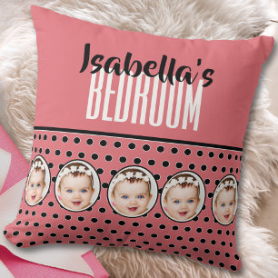 Coussin Photo de Keepsaké rose