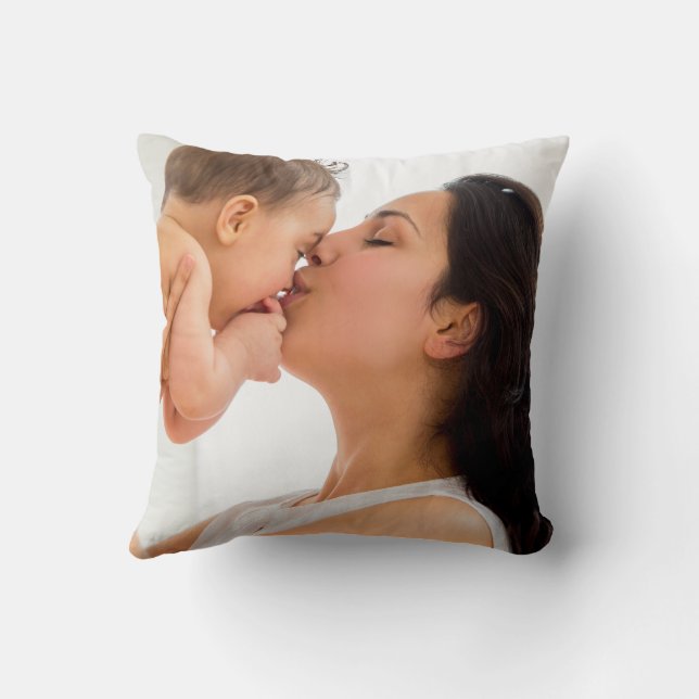 Coussin Photo de la Fête des mères (Verso)
