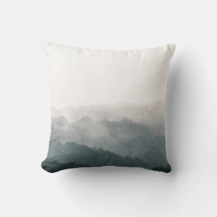 Coussin Photo de la forêt de Foggy