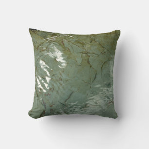 Coussin Photo de la nature de dalles rocheuses couvertes d