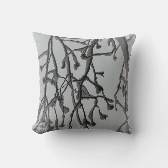 Coussin photo de l'humeur hivernale (Recto)