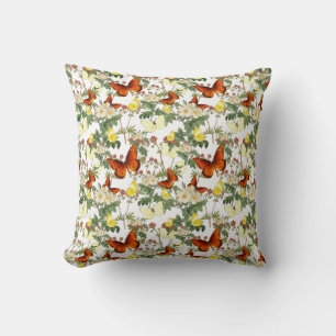 Coussin Photo de patrimoine de la fleur d'Apple et des pap