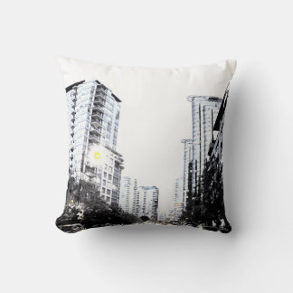 Coussin photo de ville la nuit