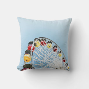 Coussin Photo en grand angle de la roue blanche Ferris dan