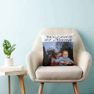 Coussin Photo en gris de Nana