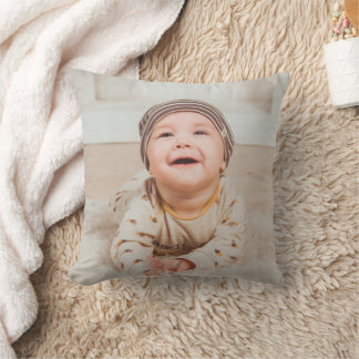 Coussin Photo et texte personnalisés