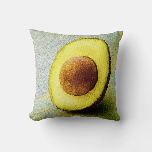 Coussin Photo "Half Avocado" Cute. Commandez dès maintenan (Recto)