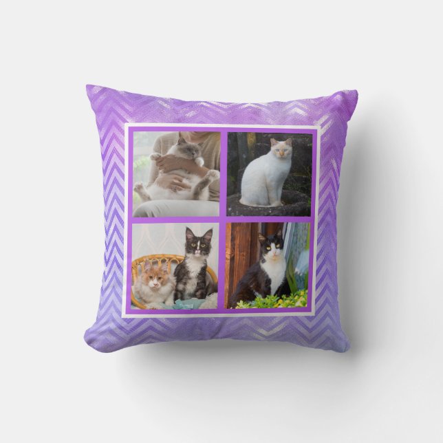 Coussin Photo iridescente d'animaux familiers de pastels (Recto)
