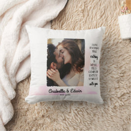 Coussin Photo personnalisé de couple mignon