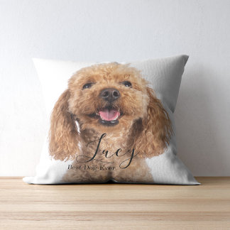 Coussin Photo personnalisé de Poodle sur mesure