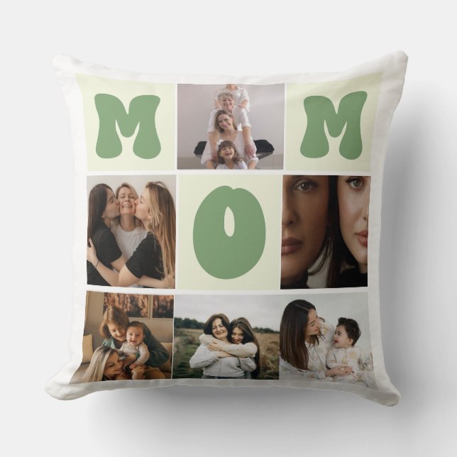 Coussin photo personnalisé pour maman - Ajouter vo (Recto)